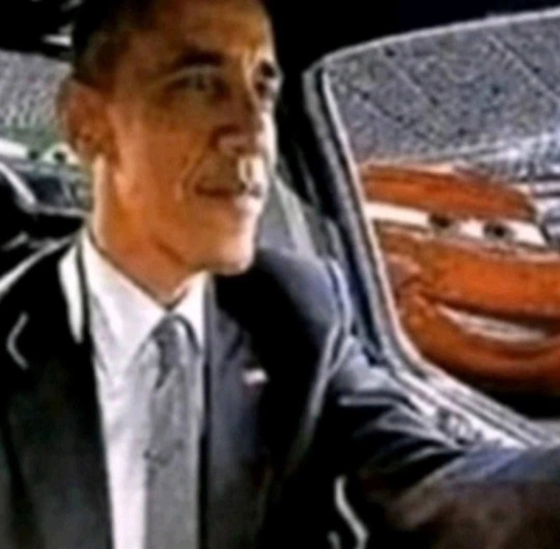 Create meme: Obama is in the car, Barack Obama , car 