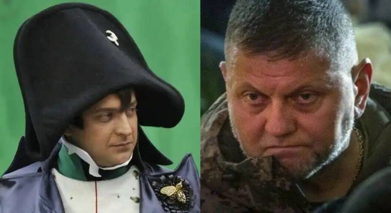 Create meme: Vladimir Zelensky Napoleon, commander - in - chief of the afu zaluzhny, Napoleon Bonaparte 