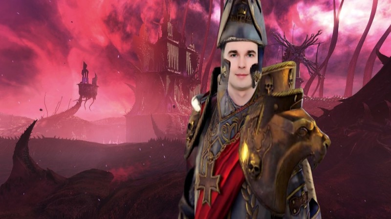 Create meme: slaanesh warhammer 3, slaanesh art, Emperor karl franz Warhammer