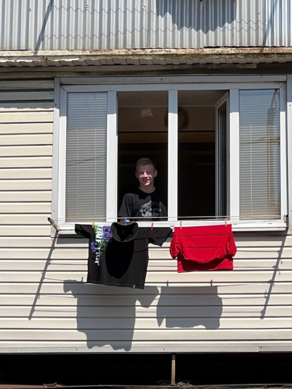 Create meme: on the balcony , panties on the balcony, the balcony of the house