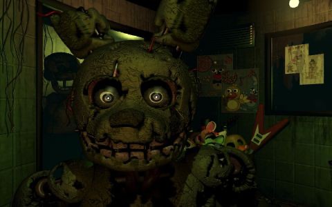 Создать мем: fnaf 3, спрингтрап игра, 3 фнаф