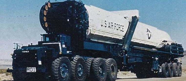 Create meme: terex mx 8 x 8 1979, intercontinental ballistic missile, american rocket tractor