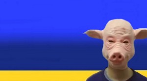 Create meme: the pig's face, the pig's head, the pig mask