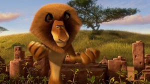 Create meme: Madagascar lion roar, the lion king Alex, Alex Madagascar growls