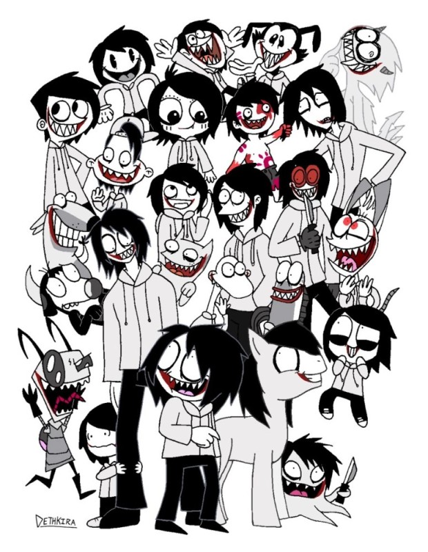 Create meme: Jeff the killer , Jack if, jeff kripipasta