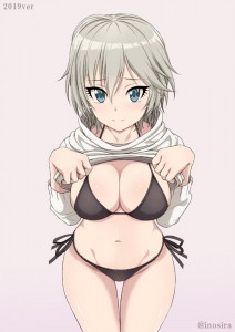 Create meme: hamakaze bikini, anime, itsumi erika pantsu