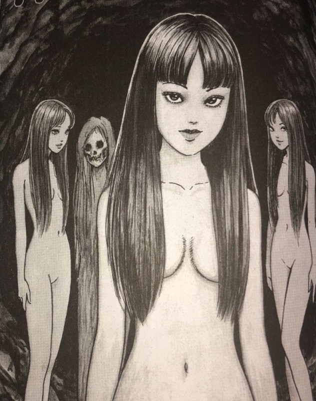 Создать мем: психоделические рисунки, томиэ дзюндзи, страшные рисунки аниме