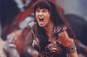Create meme: lucy lawless, anger, Z