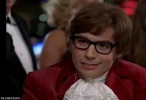 Создать мем: рискуй, austin powers, я тоже люблю рисковать мем