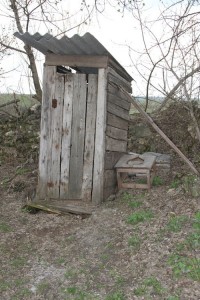 Create meme: rural toilet, rustic bathroom, country toilet