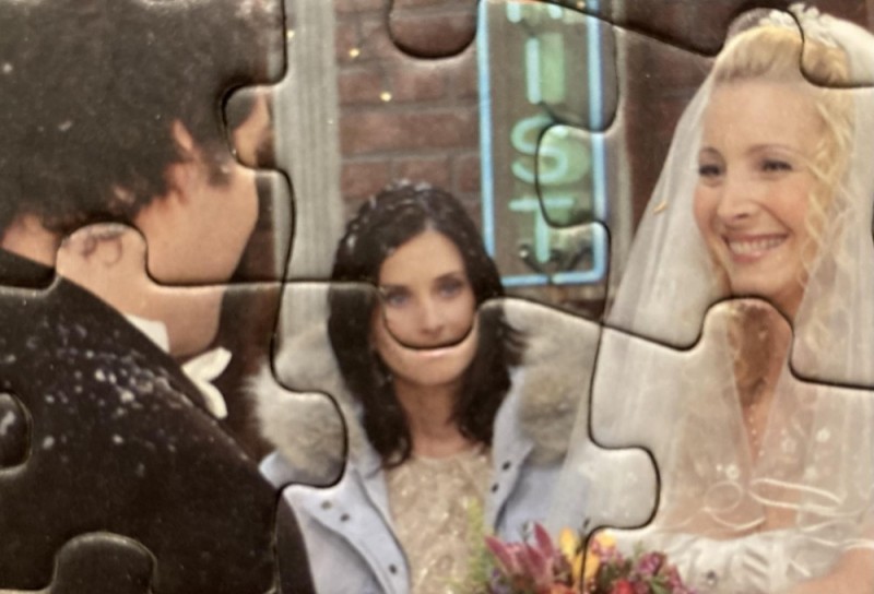 Create meme: puzzle series, show friends, Mona Lisa meme