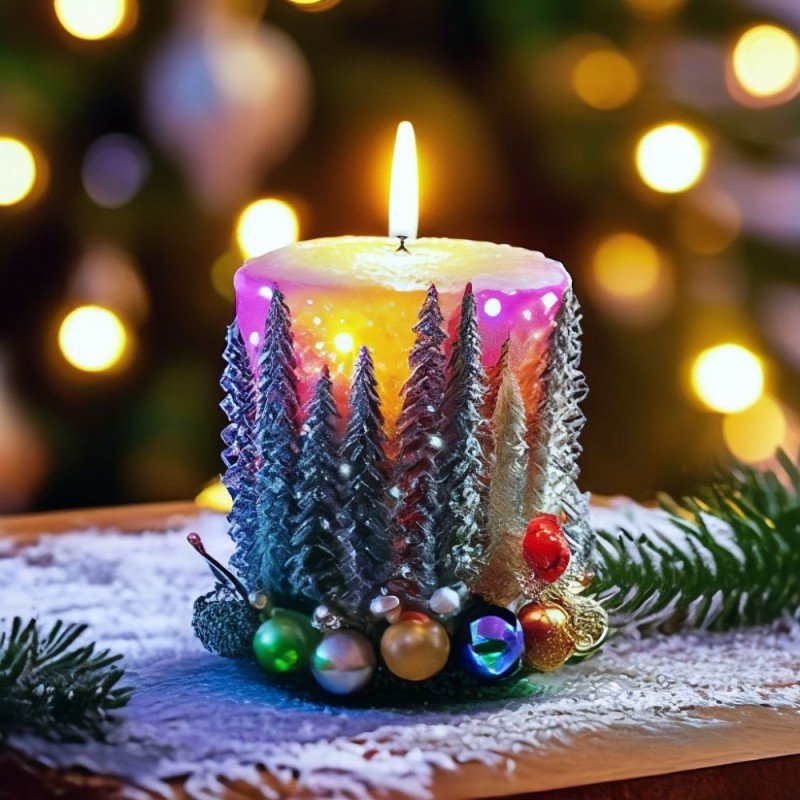 Создать мем: цветные свечи, свечи рождественские, новый год свечи