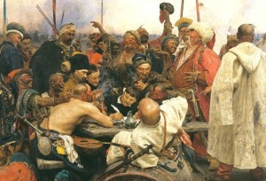 Create meme: Repin Cossacks