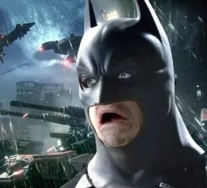 Create meme: Batman, meme Batman, Batman in shock