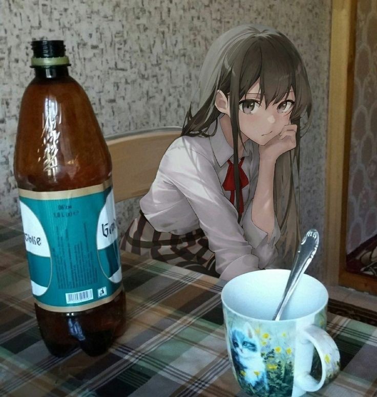 Create meme: anime tulpa, anime real life, anime kvass