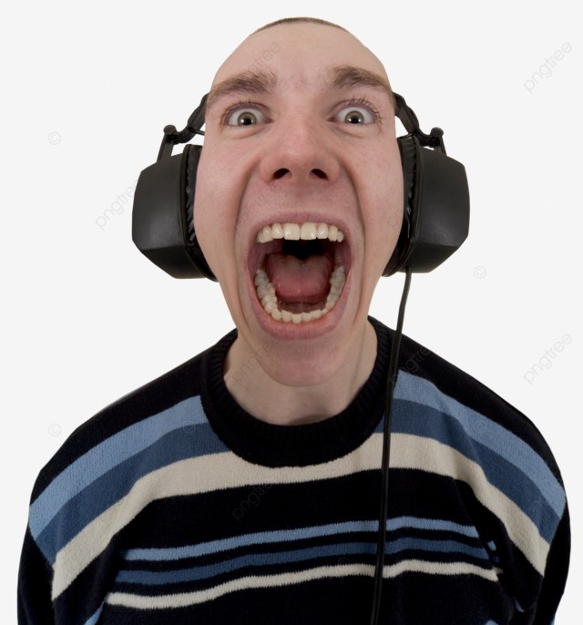 Create meme: He screams in his headphones, People with headphones, people with headphones