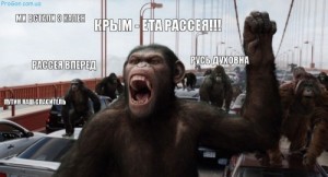 Create meme: ape, monkey, rise of the planet of the apes 2011