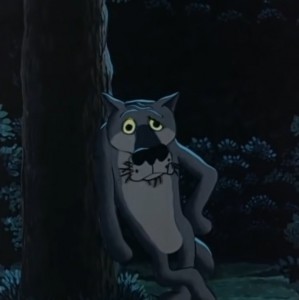 Create meme: grey wolf, Shaw again the wolf from the movie, wolf of the cartoon there once was a dog