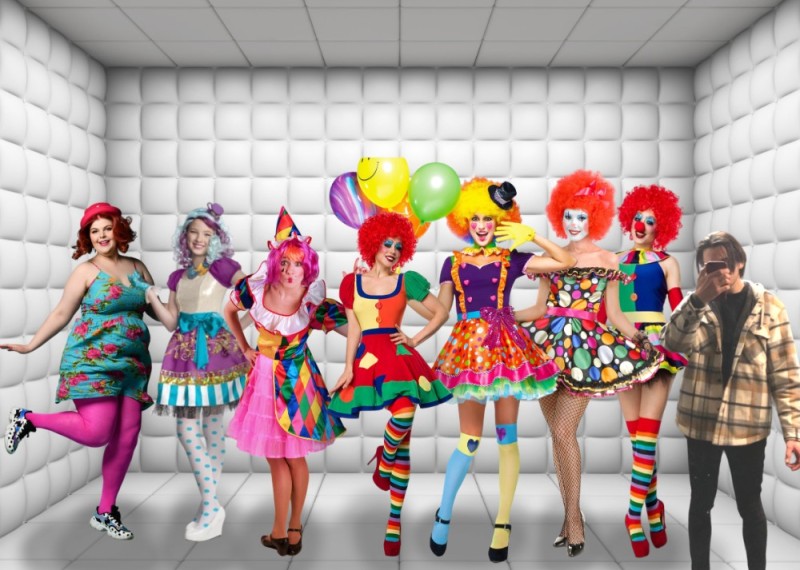 Create meme: a clown costume for a woman, The clown costume, a clown costume for a girl