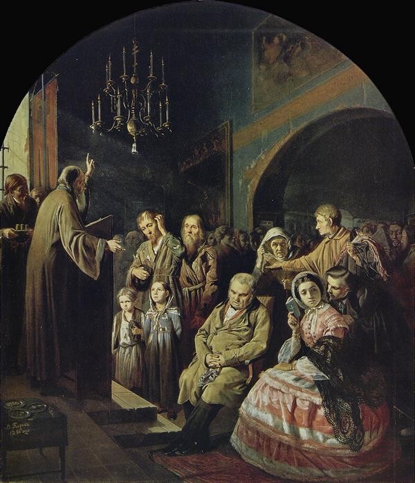 Create meme: vasily grigoryevich perov sermon in the village, vasily perov sermon in the village, vasily grigoryevich perov sermon in the village 1861