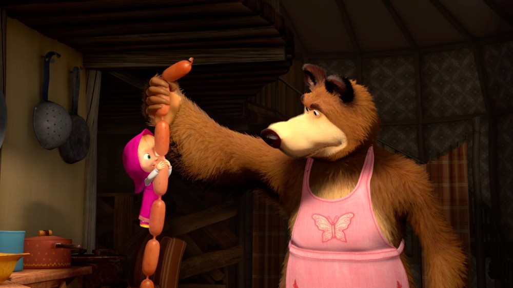 Create meme: Masha and the bear animated series, The bear and Masha, cartoon masha and the bear