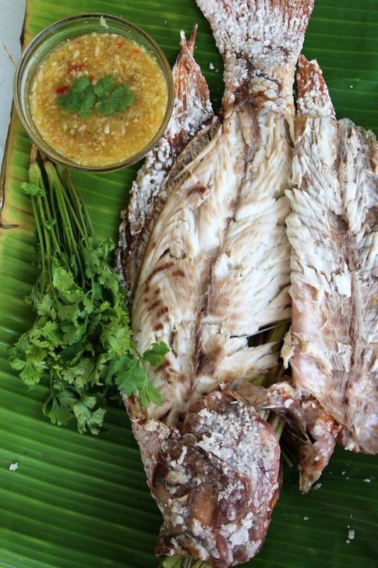 Create meme: baked fish, tilapia thailand, fish dishes