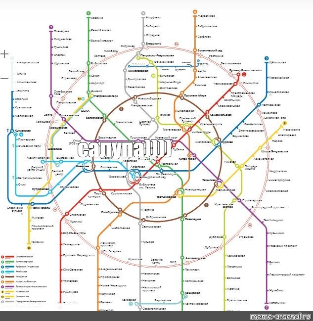 Карта метро москва потапово