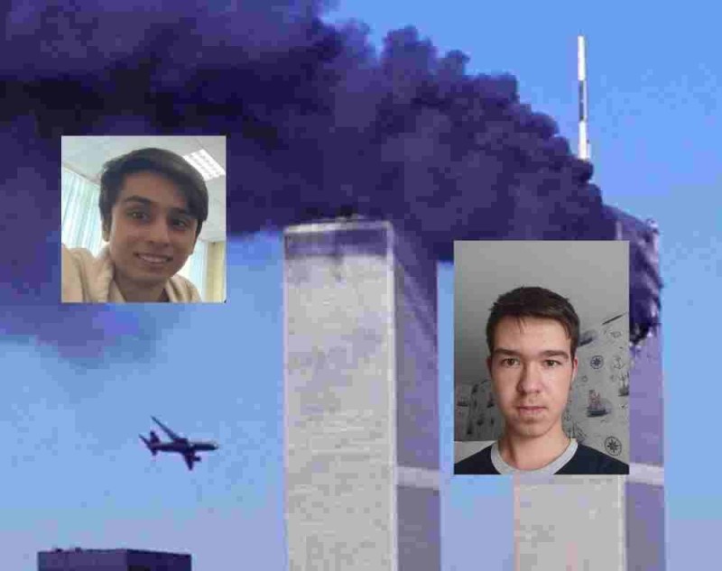Создать мем: трагедия 11 сентября 2001, башня близнецы 11 сентября 2001, башни близнецы 11