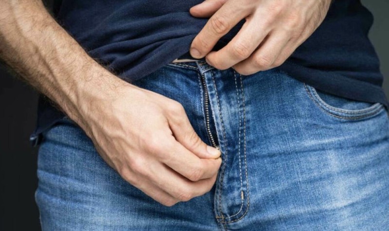 Create meme: the man unbuttons his jeans, man's groin, guy's groin