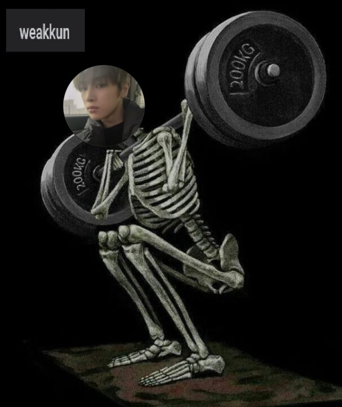 Create meme: weightlifting skeleton, my body is a machine that turns, skeleton jock