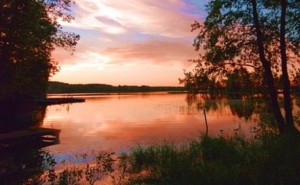 Создать мем: lake, озеро, рассвет