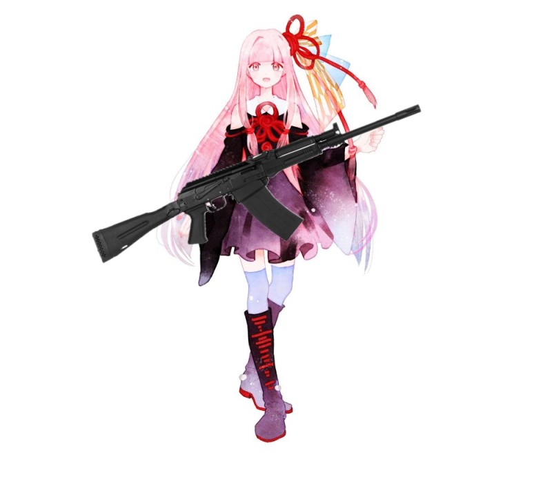 Create meme: negev girls frontline, ar 15 girls frontline, kotonoha akane