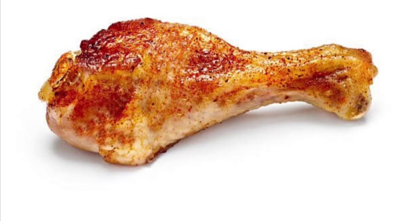 Create meme: fried chicken, fried chicken leg on a white background, chicken dishes