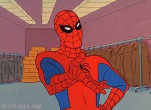 Создать мем: человек паук и человек паук мем, мем человек паук, da ti ohuel человек паук