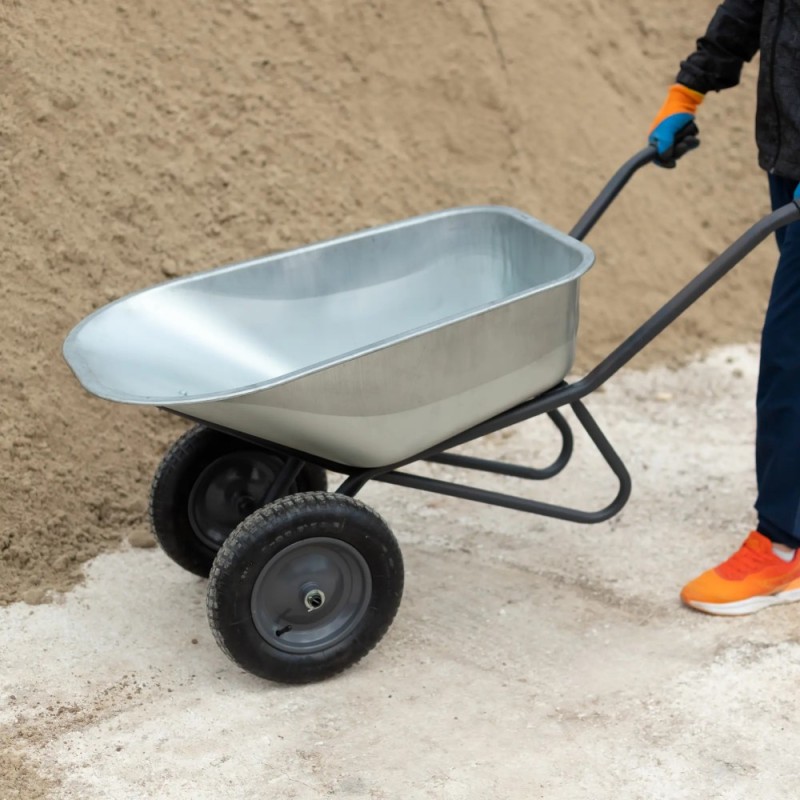 Create meme: wheelbarrow cart, two-wheeled garden trolley, wheelbarrow construction of two-wheeled