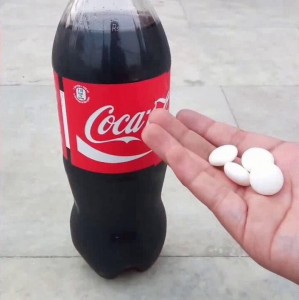 Create meme: Coca Cola and Mentos meme, coca cola meme, Cola and Mentos meme