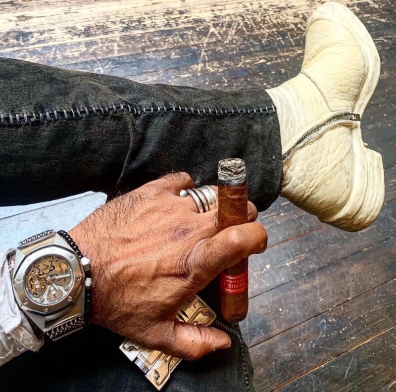 Create meme: cigars and watches, shoes , people 