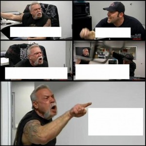Create meme: American chopper meme, the meme about the voice, hey son how are you today