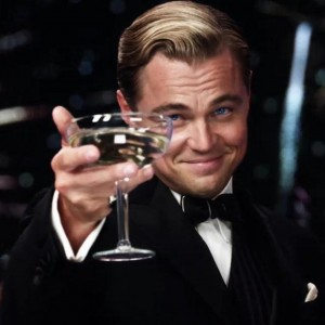 Create meme: DiCaprio with a glass of, Leonardo DiCaprio Oscar, Leonardo DiCaprio