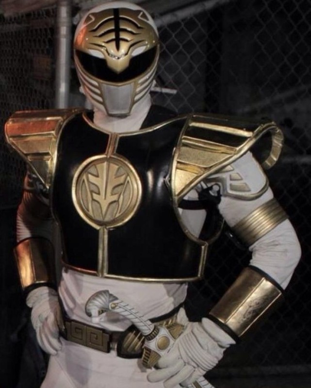 Create meme: white power ranger, power Rangers , white Ranger Tommy