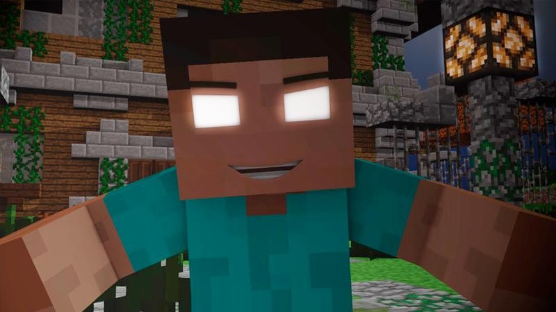 Create meme: herobrine mod for minecraft, herobrine , herobrine minecraft