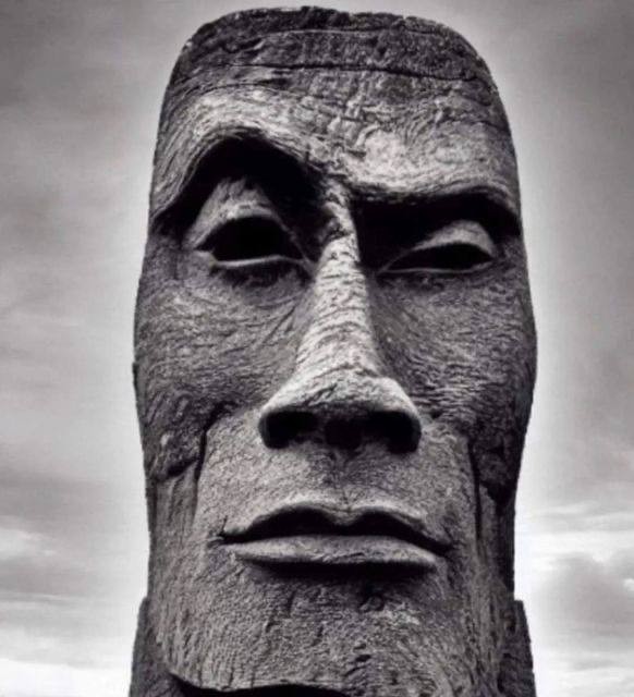 Create meme: figure, moai stone sculpture, juan manuel