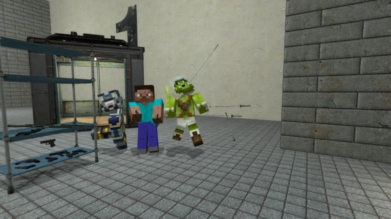 Create meme: zombies minecraft, screenshot , the diamond world of minecraft