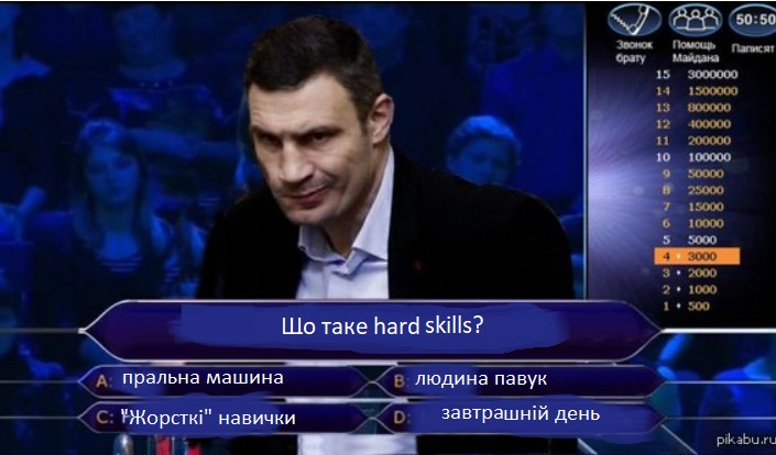 Создать мем: приколы про кличко, игра кто хочет стать миллионером, виталий кличко