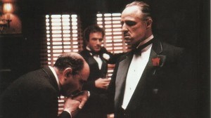 Create meme: the godfather film, don Corleone memes, Corleone kissed his hand