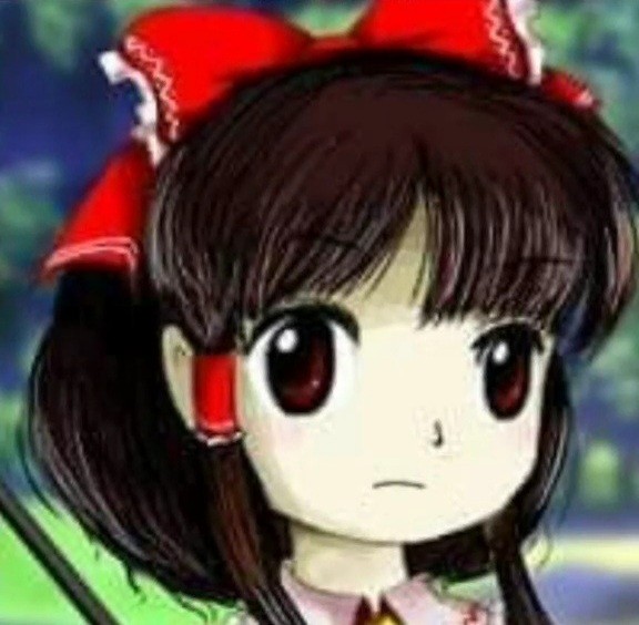 Create meme: anime game, reimu touhou, reimu hakurei