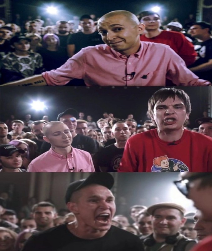 Create meme: rap battle , glory of the cpsu oksimiron, battle of oxymoron