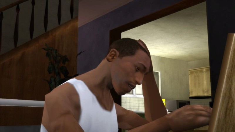 Create meme: CJ GTA San Andreas, Carl Johnson , gta san andreas for android