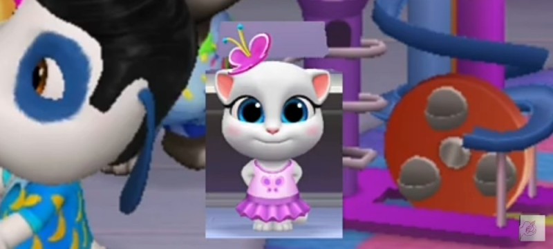 Создать мем: игра моя говорящая анжела, talking angela, говорящий том и друзья