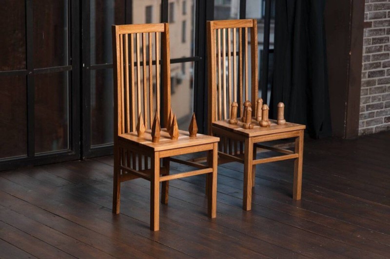 Create meme: wooden chair, two chairs, wooden chairs